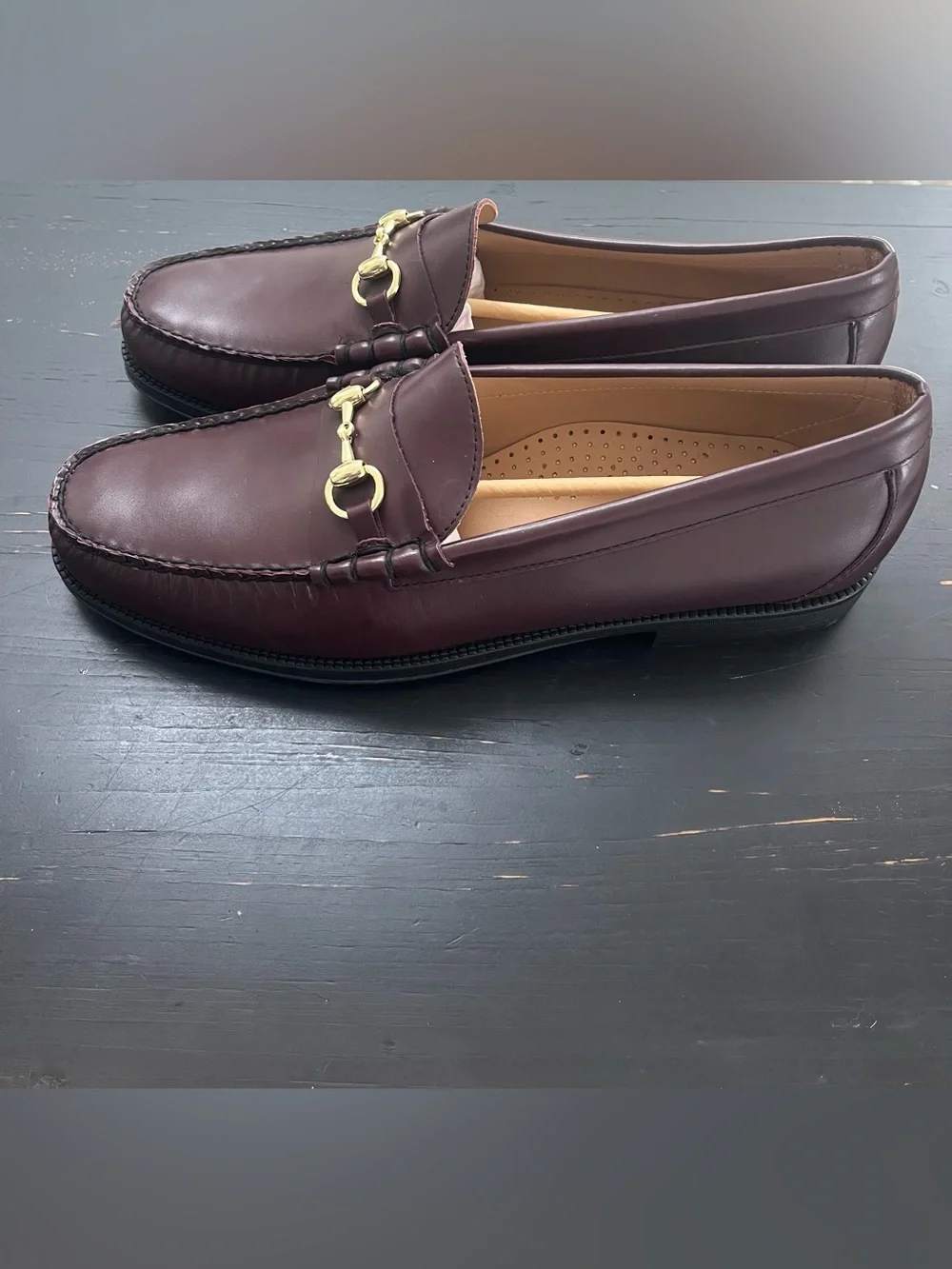 G.H.BASS Lincoln Bit Easy Weejun Loafers - Wine   Size 13